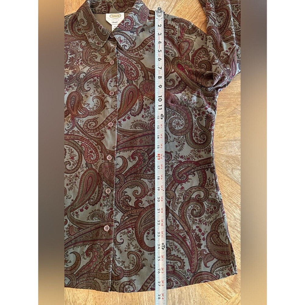 Equestrian - Dark Academia- Cottage CabinCore - Paisley Button-Up - Size Medium - Picture 7 of 10